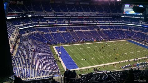 , page 1. . Lucas oil stadium view from my seat